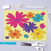 Ein Blumenbeet mit blühenden Blume Seidenpapier (Handwerk)