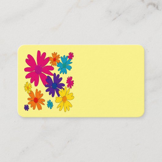 Ein Blumenbeet mit blühenden Blume Visitenkarte (Vorderseite)