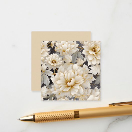 Ein Blumendesign 10 Begleitkarte (Vorderseite/Rückseite Beispiel)