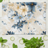 Ein Blumendesign 12 Geschirrtuch (Gefaltet)
