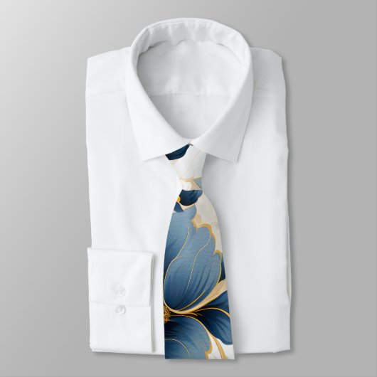 Ein Blumendesign 12 Krawatte (Gebunden)