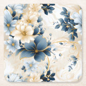 Ein Blumendesign 12 Rechteckiger Pappuntersetzer (Vorderseite)