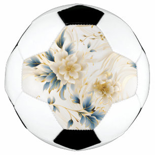 Ein Blumendesign 1 Fußball