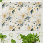 Ein Blumendesign 1 Geschirrtuch (Gefaltet)
