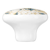 Ein Blumendesign 1 Keramikknauf (Seitenansicht)