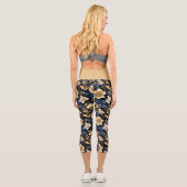 Ein Blumendesign 6 Capri Leggings (Rückseite)