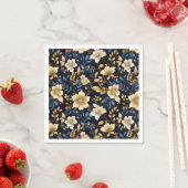 Ein Blumendesign 6 Serviette (Beispiel)