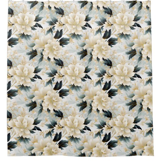 Ein Blumendesign 7 Duschvorhang (Vorderseite)