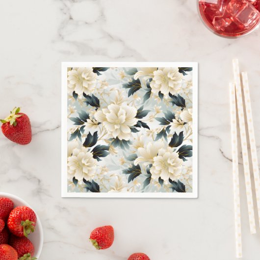 Ein Blumendesign 7 Serviette (Beispiel)