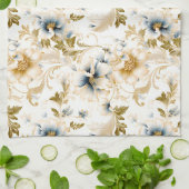 Ein Blumendesign für Hochzeiten 3 Geschirrtuch (Gefaltet)