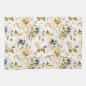 Ein Blumendesign für Hochzeiten 3 Geschirrtuch (Horizontal)