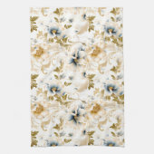 Ein Blumendesign für Hochzeiten 3 Geschirrtuch (Vertikal)