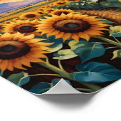 Ein Blumenfeld Poster (Ecke)