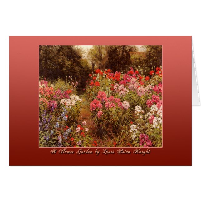 Ein Blumengarten von Louis Aston Knight (Vorderseite (Horizontal))