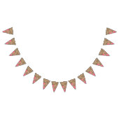 Ein blumengeschmücktes Design mit blühenden rosafa Wimpelkette (Alle)