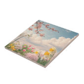 Ein Blumenhintergrund im Frühling Fliese (Seite)