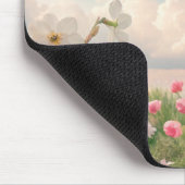Ein Blumenhintergrund im Frühling Mousepad (Ecke)
