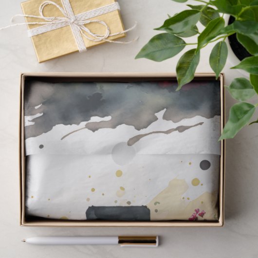 Ein Blumenkreuz-Design 10 Seidenpapier (Geschenk)