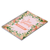 Ein Blumenmuster mit eigenem Liebe Notizblock (Linke Seite)