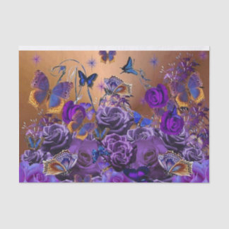 Ein Blumenstrauß der Schmetterlinge Seidenpapier