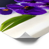 Ein Blumenstrauß in einer Vase Poster (Ecke)