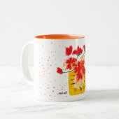 Ein Blumenstrauß Zweifarbiges Kaffeetasse (Vorderseite Links)