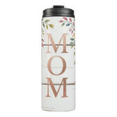 Ein Blumenzeichen mit Rose Thermosbecher (Vorderseite)