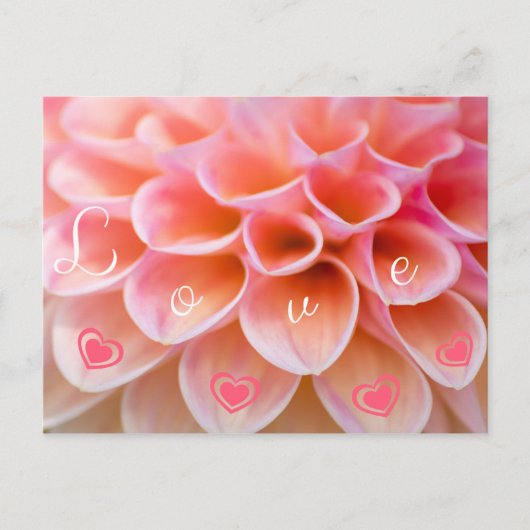 Ein blumiger Liebesgruß für Liebsten Postkarte (Vorderseite)