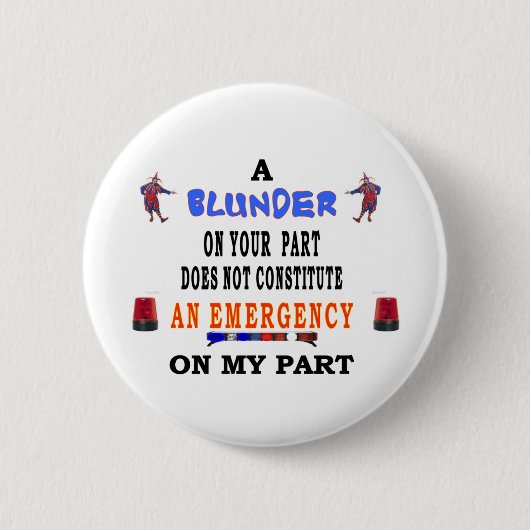 EIN BLUNTER BUTTON (Vorderseite)