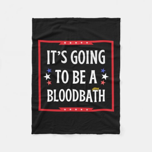 Ein Blutbad werden - Trump Funny Fleecedecke (Vorderseite)