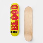 EIN BLUTSkateboard, 7¾ Zoll Deck Skateboard (Vorderseite)
