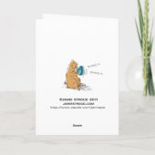 Ein Bob-Weihnachten Feiertagskarte (Rückseite)