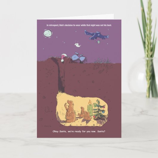 Ein Bob-Weihnachten Feiertagskarte (Vorderseite)