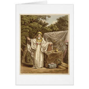 Ein Bogen-Druide in seiner Gerichtsgewohnheit,