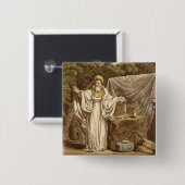 Ein Bogen-Druide in seiner Gerichtsgewohnheit, Button (Vorne & Hinten)