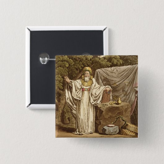 Ein Bogen-Druide in seiner Gerichtsgewohnheit, Button (Vorne & Hinten)