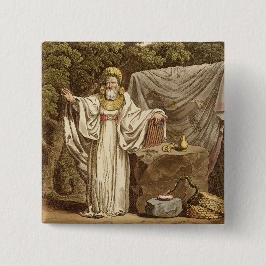 Ein Bogen-Druide in seiner Gerichtsgewohnheit, Button (Vorderseite)