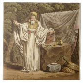 Ein Bogen-Druide in seiner Gerichtsgewohnheit, Fliese (Vorderseite)