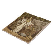 Ein Bogen-Druide in seiner Gerichtsgewohnheit, Fliese (Seite)