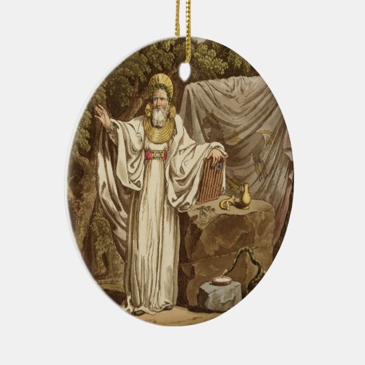 Ein Bogen-Druide in seiner Gerichtsgewohnheit, Keramik Ornament (Rechts)