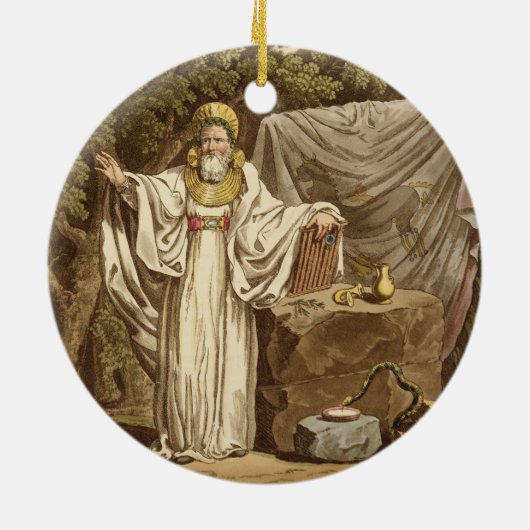 Ein Bogen-Druide in seiner Gerichtsgewohnheit, Keramik Ornament (Hinten)