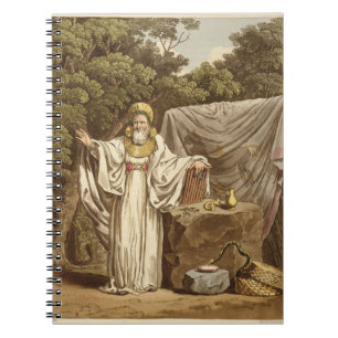 Ein Bogen-Druide in seiner Gerichtsgewohnheit, Notizblock