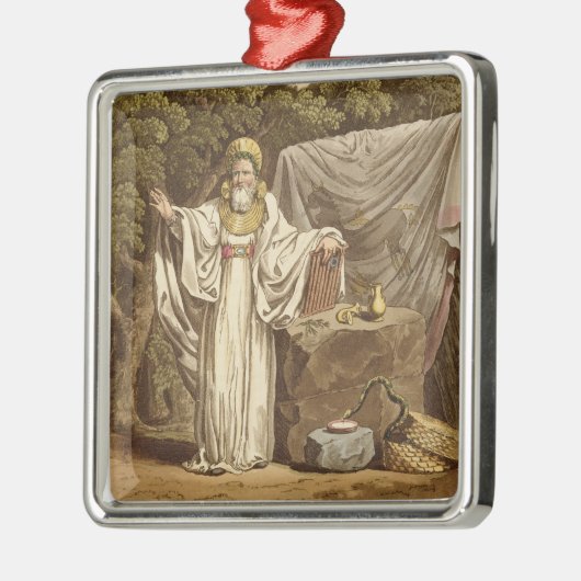 Ein Bogen-Druide in seiner Gerichtsgewohnheit, Silbernes Ornament (Links)