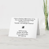 Ein Bogen zum Morgen Karte (Rückseite)