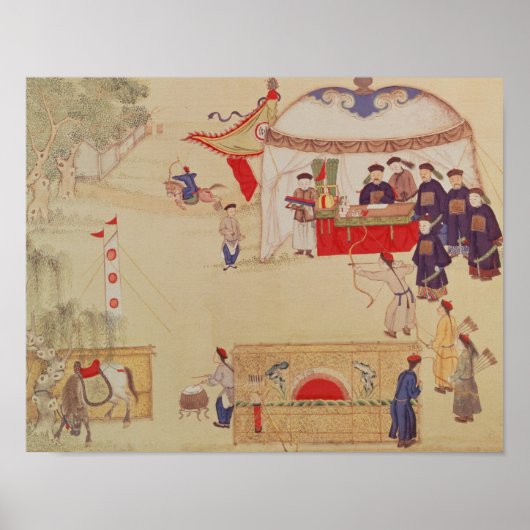 Ein Bogenwettbewerb aus dem späten 18. Jahrhundert Poster (Vorne)