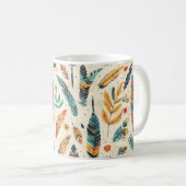 Ein böhmisch inspiriertes, helles Muster Kaffeetasse (VorderseiteRechts)