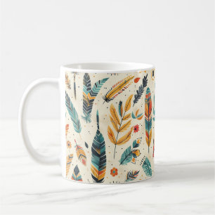Ein böhmisch inspiriertes, helles Muster Kaffeetasse