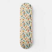 Ein böhmisch inspiriertes, helles Muster Skateboard (Vorderseite)