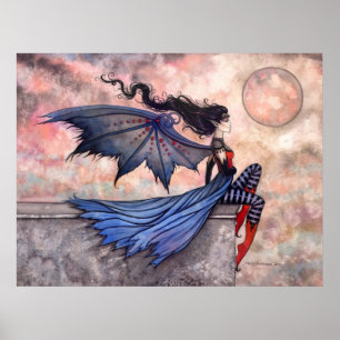 Ein Böiger Wind Gothic Fairy Vampir Poster