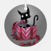 Ein Boo Kitty Geschenk Metal Ornament Aus Metall (Rückseite)